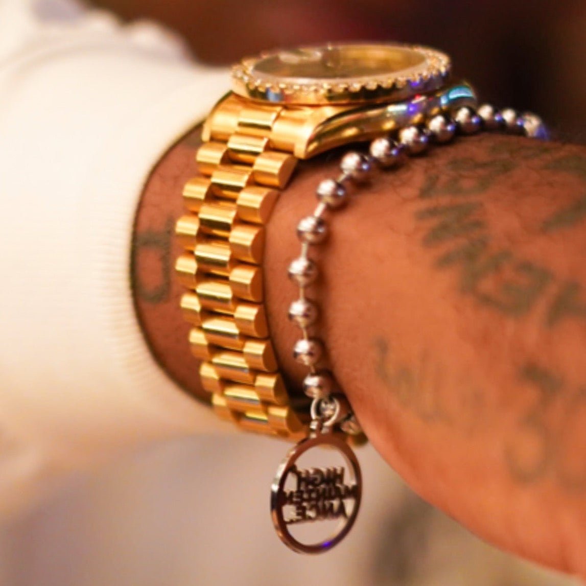 Stainless Steel Pearl Bracelet