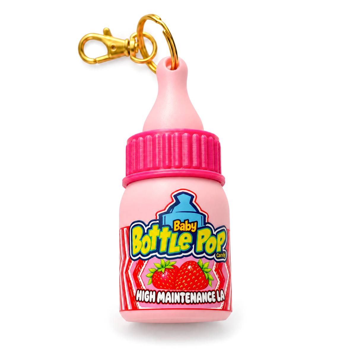 Baby Bottle Pop Keychain