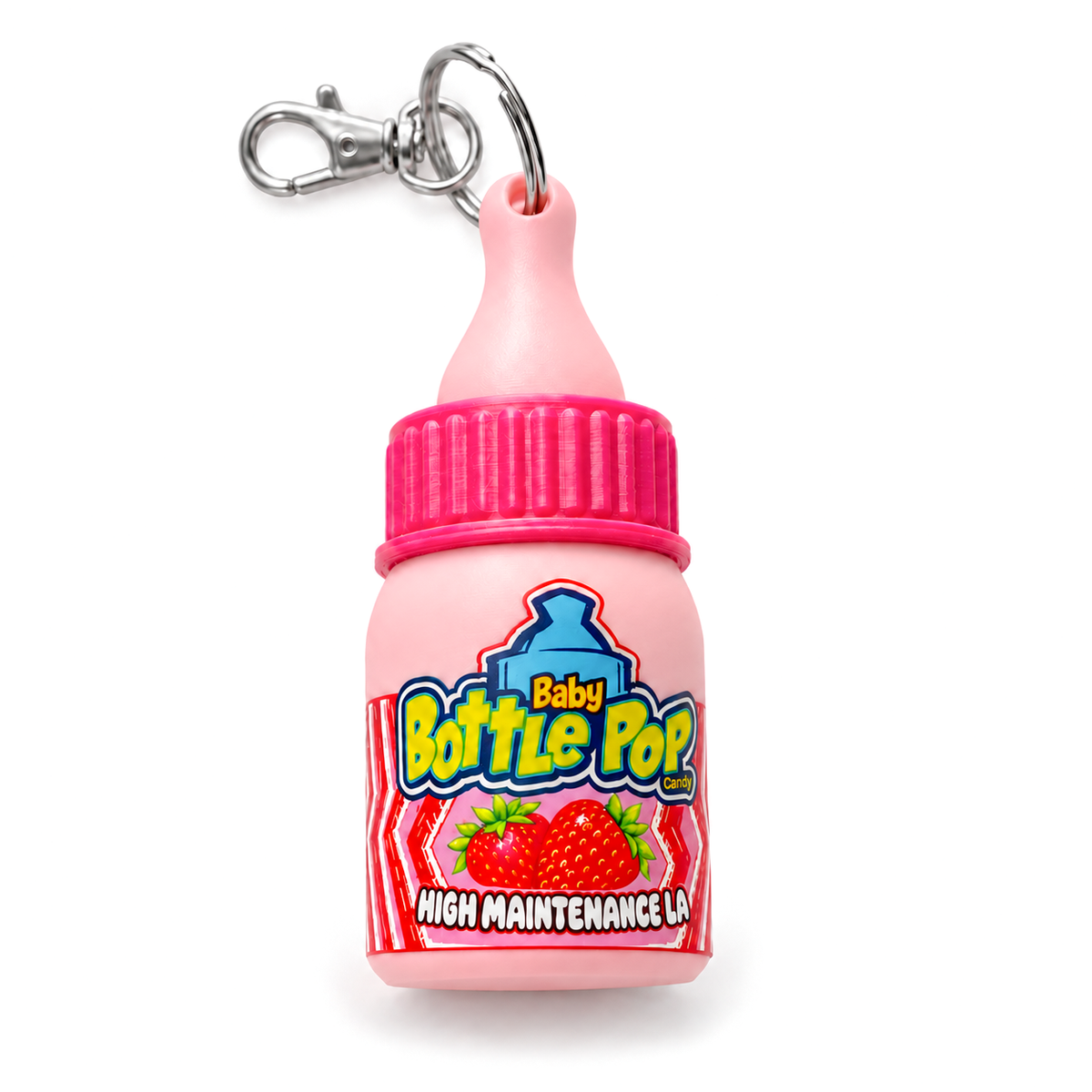 Baby Bottle Pop Keychain